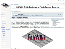 Tablet Screenshot of fabwiki.fabric-formedconcrete.com